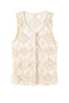 SWAYING/KNIT handmade crochet cardigan SW24SS1T33 apricot